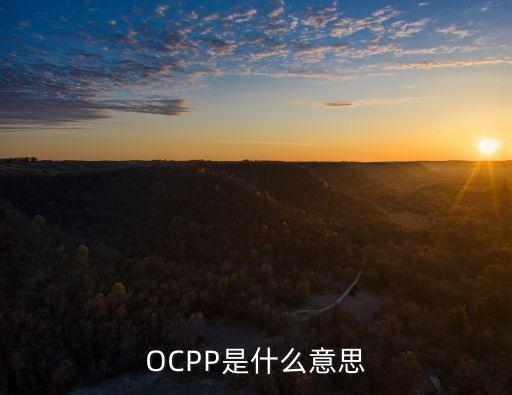 OCPP是什么意思