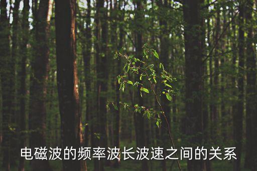 電磁波的頻率波長波速之間的關系