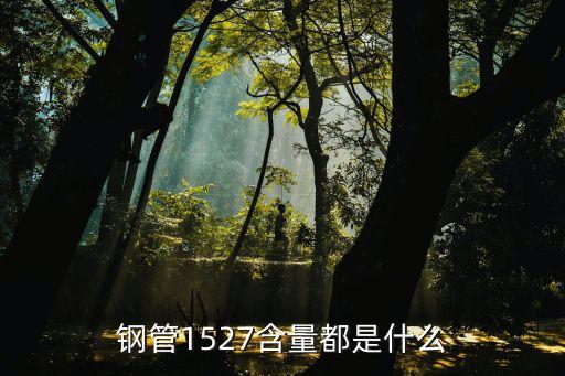 1527，鋼管1527含量都是什么
