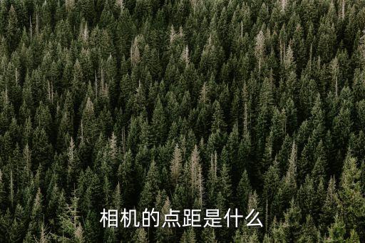點(diǎn)距，相機(jī)的點(diǎn)距是什么
