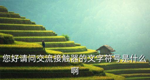 您好請問交流接觸器的文字符號是什么啊