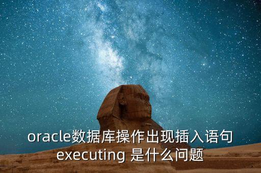 oracle數(shù)據(jù)庫操作出現(xiàn)插入語句executing 是什么問題