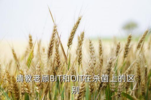 請教老顧BIT和OIT在殺菌上的區(qū)別