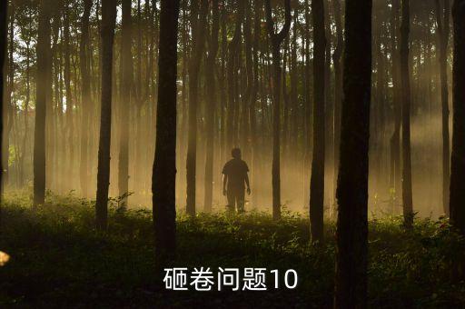 砸卷問題10