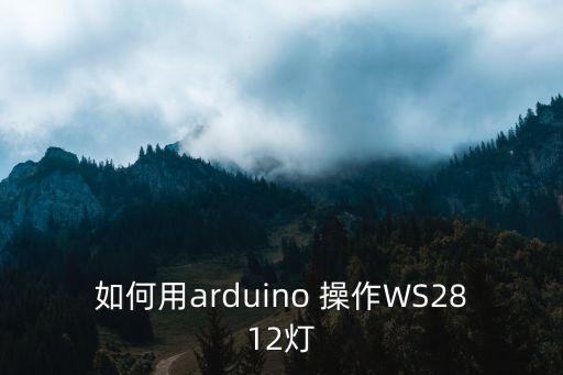 如何用arduino 操作WS2812燈