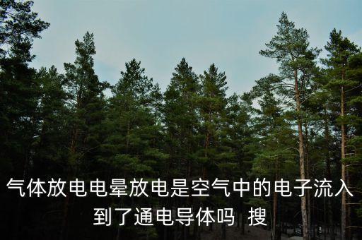 氣體放電電暈放電是空氣中的電子流入到了通電導體嗎  搜
