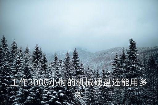 工作3000小時(shí)的機(jī)械硬盤還能用多久