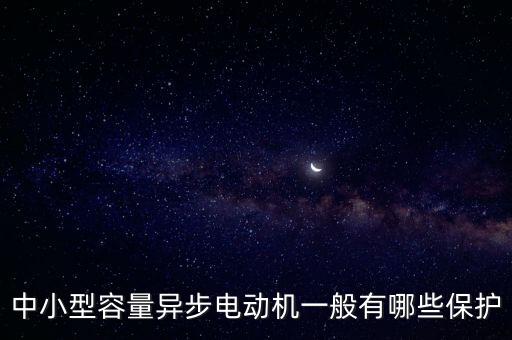 中小型容量異步電動(dòng)機(jī)一般有哪些保護(hù)