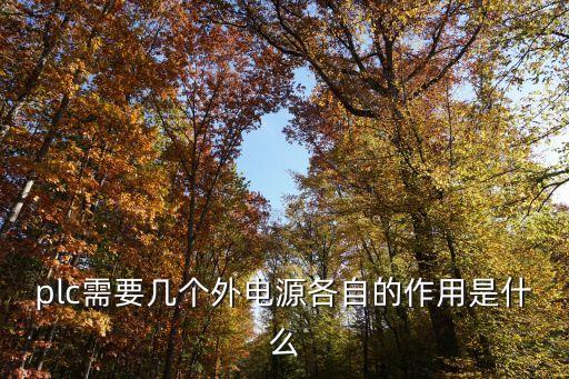 plc需要幾個(gè)外電源各自的作用是什么