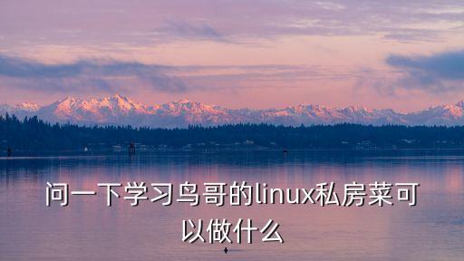 問一下學(xué)習(xí)鳥哥的linux私房菜可以做什么