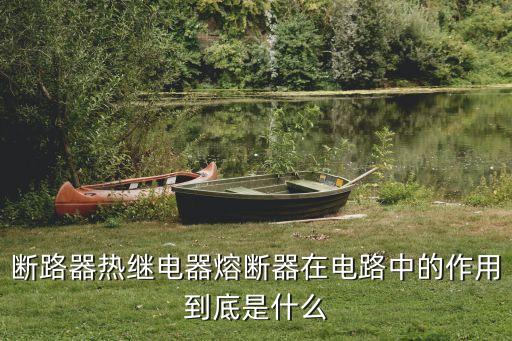 斷路器熱繼電器熔斷器在電路中的作用到底是什么