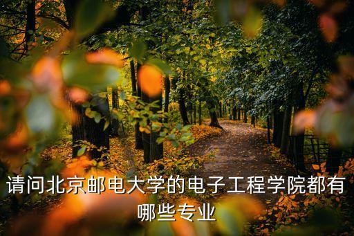 請問北京郵電大學的電子工程學院都有哪些專業(yè)