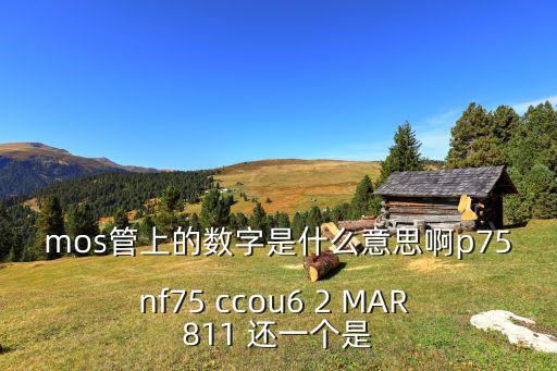 mos管上的數(shù)字是什么意思啊p75nf75 ccou6 2 MAR 811 還一個是