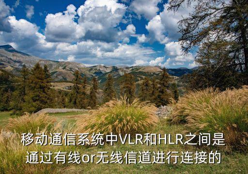 移動通信系統(tǒng)中VLR和HLR之間是通過有線or無線信道進(jìn)行連接的