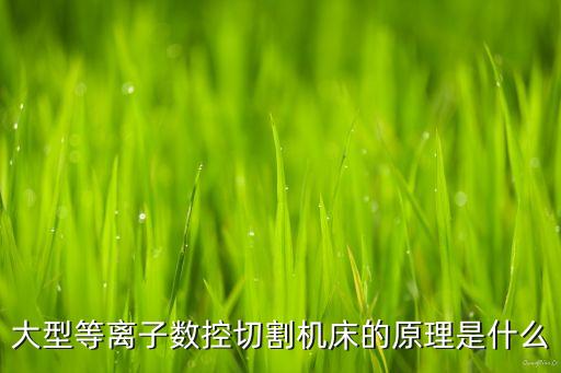 大型等離子數(shù)控切割機床的原理是什么