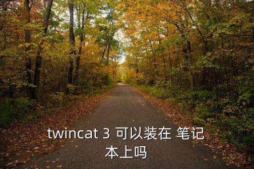twincat 3 可以裝在 筆記本上嗎