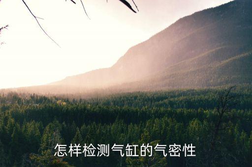 氣密性測試，怎樣檢測氣缸的氣密性