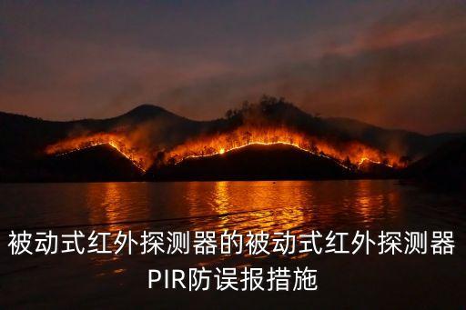 pir傳感器，被動(dòng)式紅外探測(cè)器的被動(dòng)式紅外探測(cè)器PIR防誤報(bào)措施