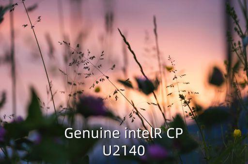 Genuine intelR CPU2140