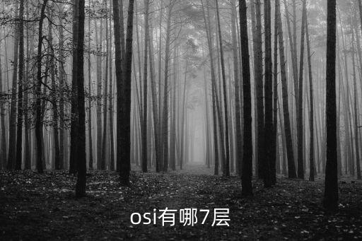 osi有哪7層