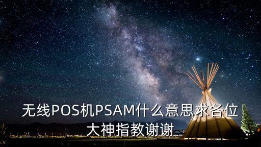 無線POS機PSAM什么意思求各位大神指教謝謝