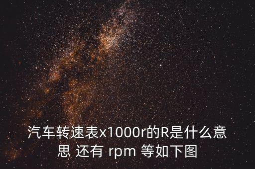 發(fā)動機轉速表圖，汽車哪個是里程表哪個是轉速表圖片介紹