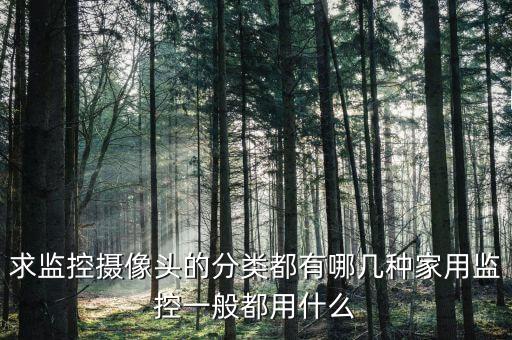 求監(jiān)控?cái)z像頭的分類(lèi)都有哪幾種家用監(jiān)控一般都用什么