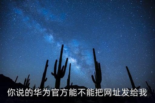 你說(shuō)的華為官方能不能把網(wǎng)址發(fā)給我
