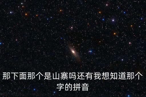 那下面那個是山寨嗎還有我想知道那個字的拼音