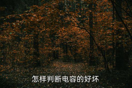 怎樣判斷電容的好壞
