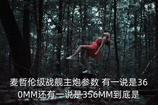 麥哲倫級戰(zhàn)艦主炮參數(shù) 有一說是360MM還有一說是356MM到底是