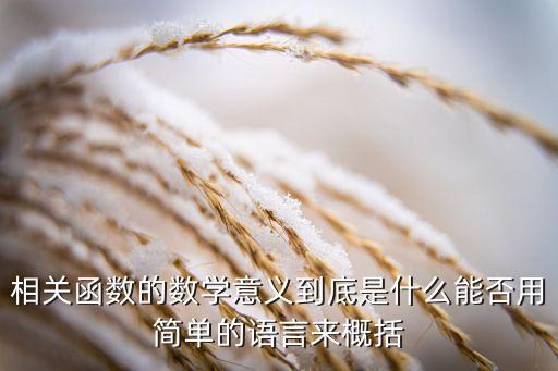 相關(guān)函數(shù)，怎樣在excel中求相關(guān)系數(shù)