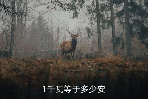 1千瓦等于多少安