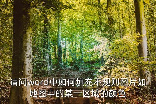 請問word中如何填充不規(guī)則圖片如地圖中的某一區(qū)域的顏色