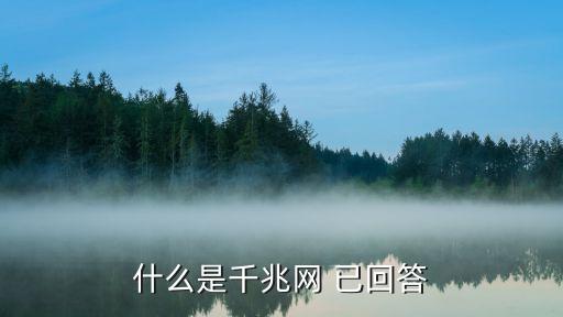 千兆，什么是千兆網(wǎng) 已回答