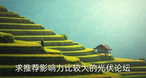 求推薦影響力比較大的光伏論壇