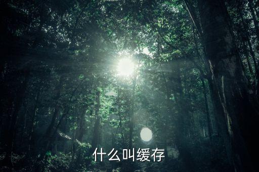 什么叫緩存