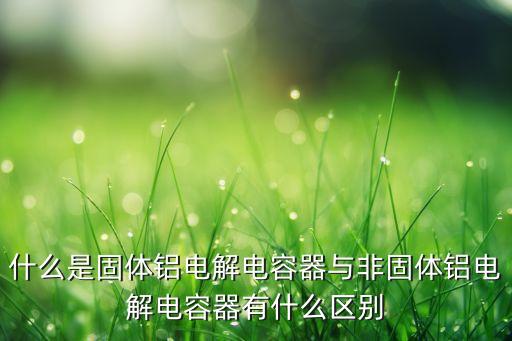 什么是固體鋁電解電容器與非固體鋁電解電容器有什么區(qū)別