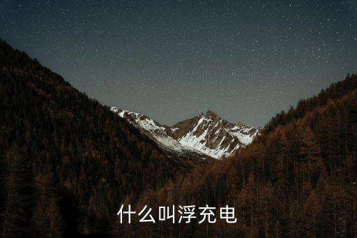 什么叫浮充電
