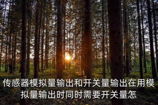 模擬量輸出，傳感器模擬量輸出和開關(guān)量輸出在用模擬量輸出時(shí)同時(shí)需要開關(guān)量怎