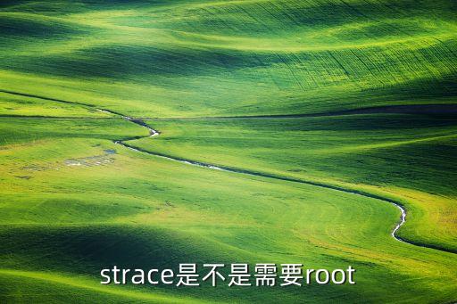 strace是不是需要root