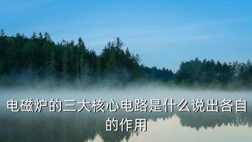 電磁爐的三大核心電路是什么說出各自的作用