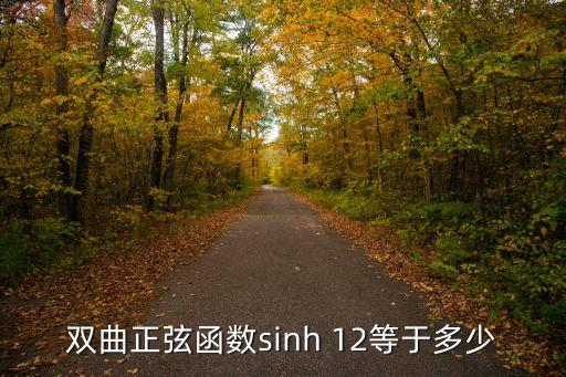 雙曲正弦函數(shù)sinh 12等于多少