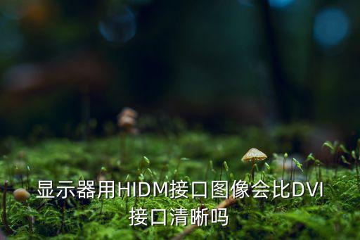 顯示器用HIDM接口圖像會(huì)比DVI接口清晰嗎