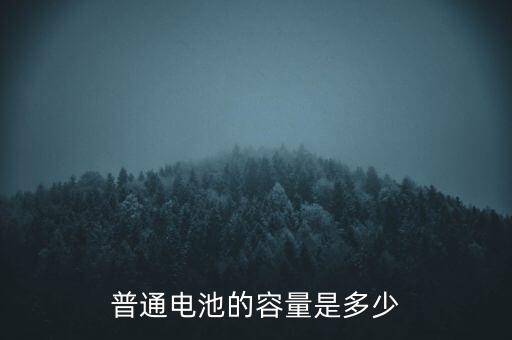 普通電池的容量是多少