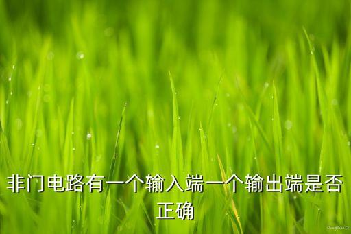 非門電路，非門電路有什么作用