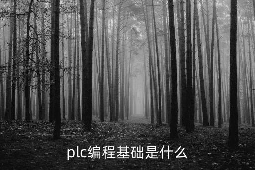 plc編程基礎是什么