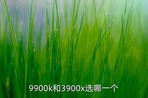 9900k和3900x選哪一個
