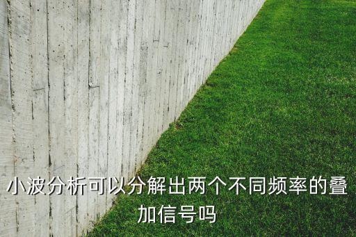 小波分析可以分解出兩個(gè)不同頻率的疊加信號(hào)嗎