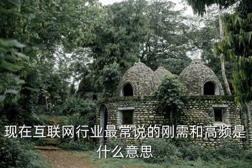 現(xiàn)在互聯(lián)網(wǎng)行業(yè)最常說的剛需和高頻是什么意思